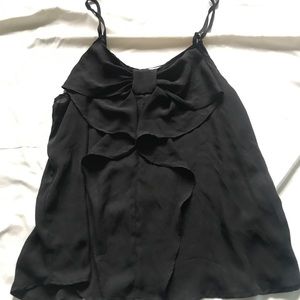 Chocolate black bow shirt